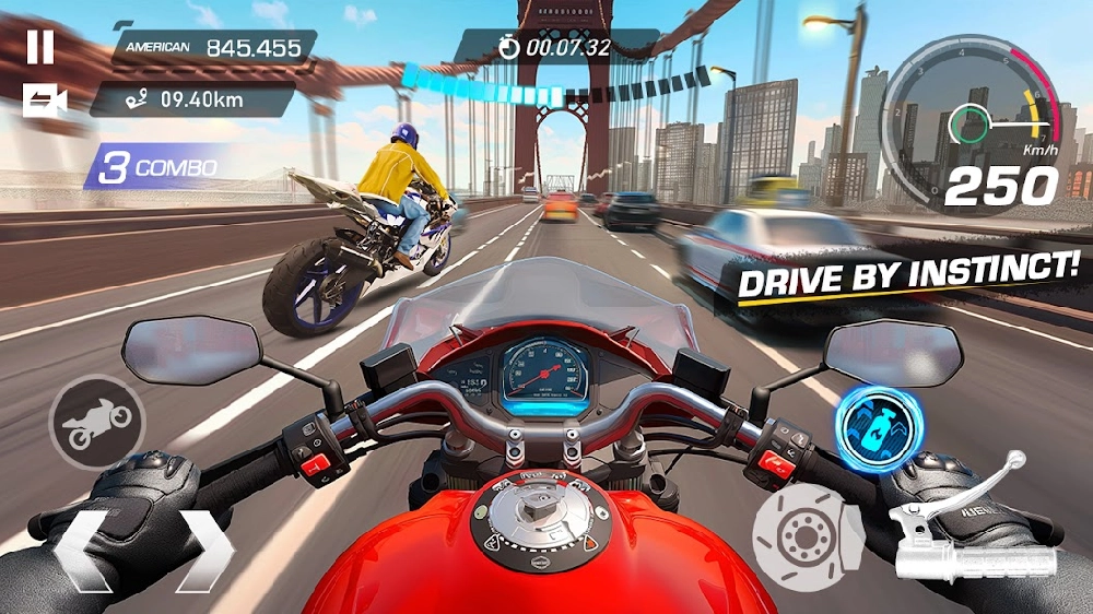 Moto Rider: Traffic Highway [Free shoping]